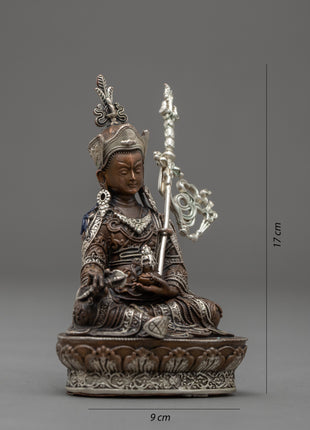 Copper Guru Rinpoche Statue | Buddhist Art Decor