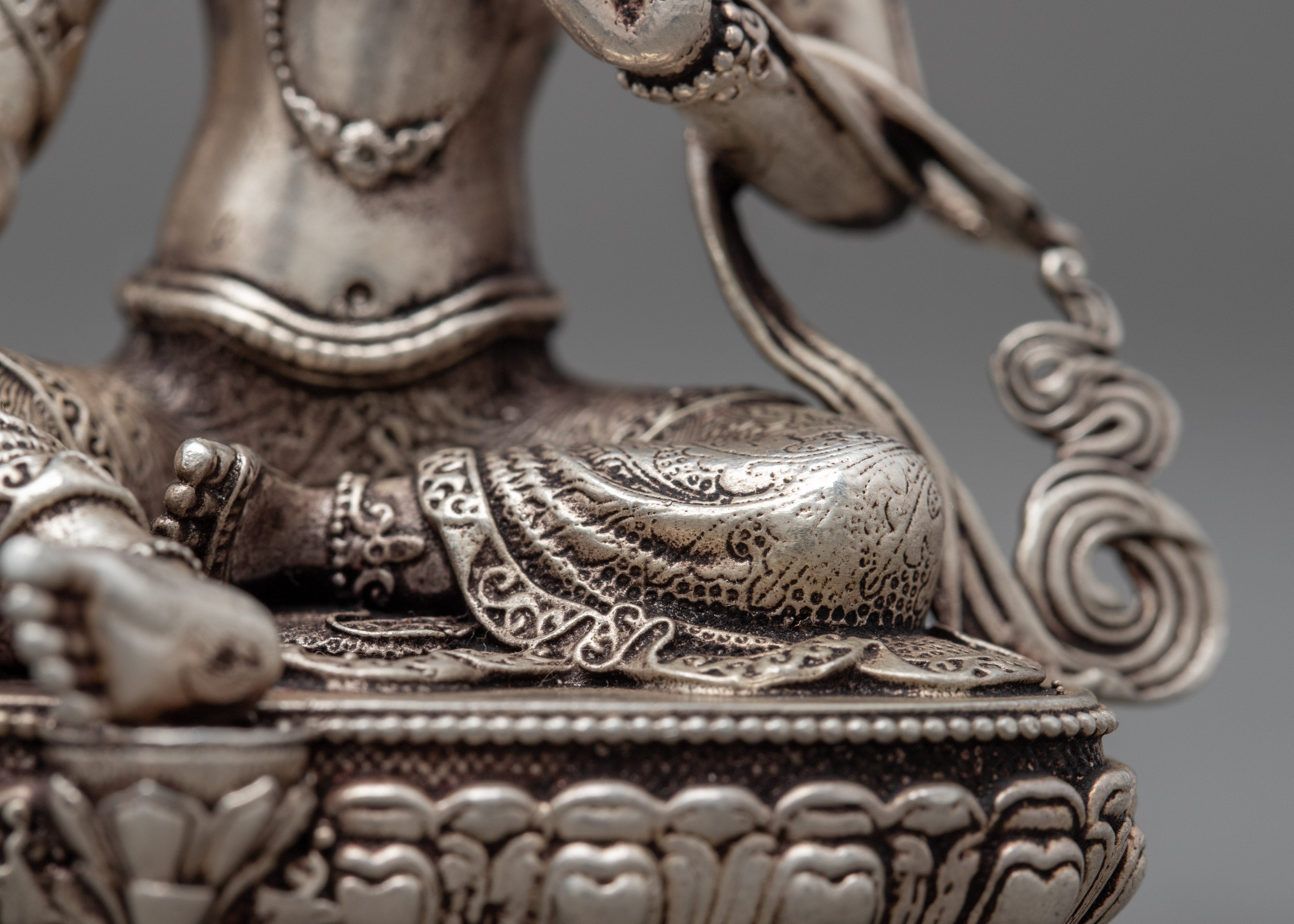 Miniature Green Tara Statue | Tibetan Buddhist Art