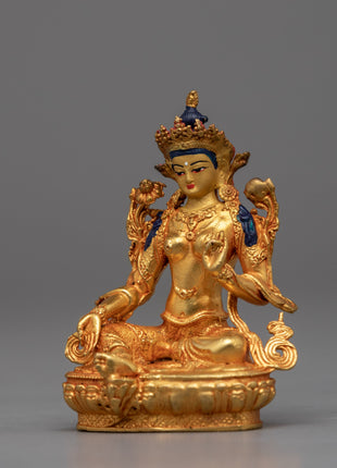 Mother Tara Statue | Machine-made Green Tara Art