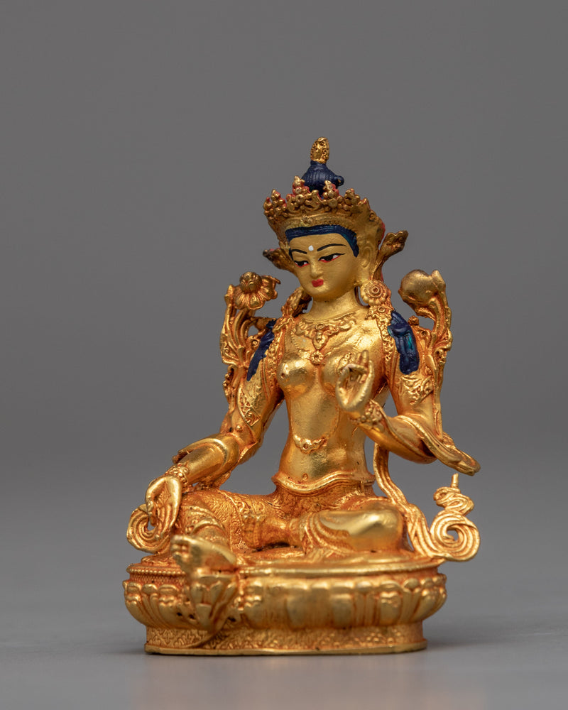 Green Tara Statue for Prosperity | Machine Made Buddhist Statue