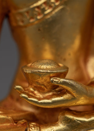 Lotus Buddha Statue | Shakyamuni Buddha Traditional Artwork