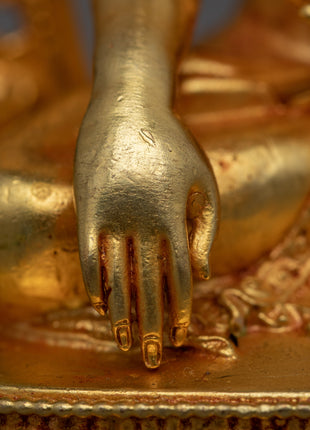 Lotus Buddha Statue | Shakyamuni Buddha Traditional Artwork