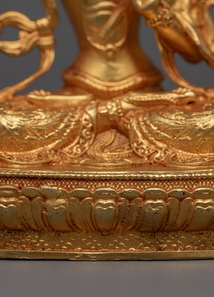 Mini Manjushri Sculpture | Bodhisattva Wisdom Deity