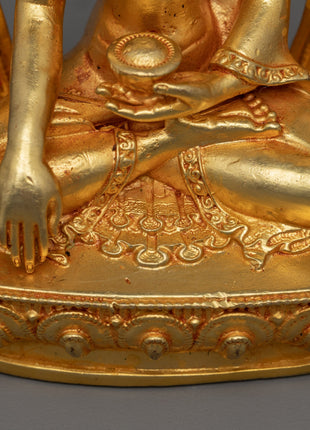 Lotus Buddha Statue | Shakyamuni Buddha Traditional Artwork