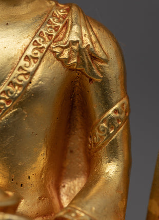Lotus Buddha Statue | Shakyamuni Buddha Traditional Artwork
