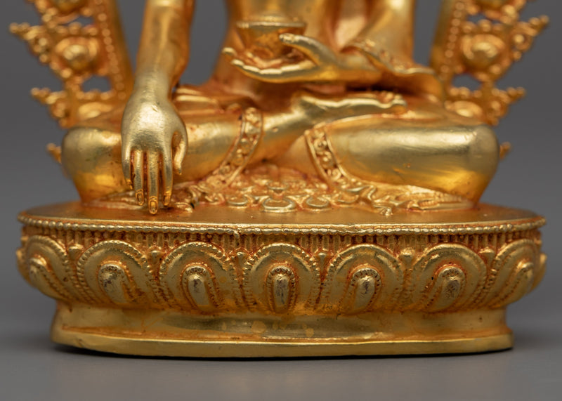 Lotus Buddha Statue | Shakyamuni Buddha Traditional Artwork
