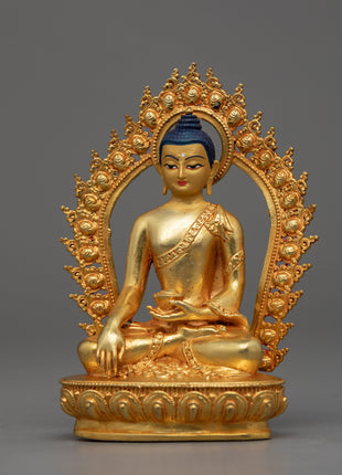 Lotus Buddha Statue | Shakyamuni Buddha Traditional Artwork