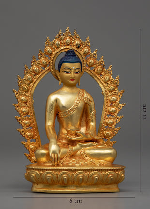 Lotus Buddha Statue | Shakyamuni Buddha Traditional Artwork