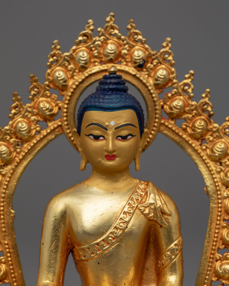 Lotus Buddha Statue | Shakyamuni Buddha Traditional Artwork