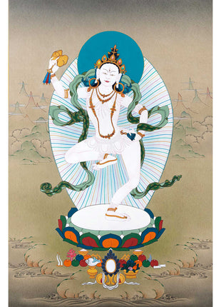 Machig Labdron Chod Buddhist Painting Thangka
