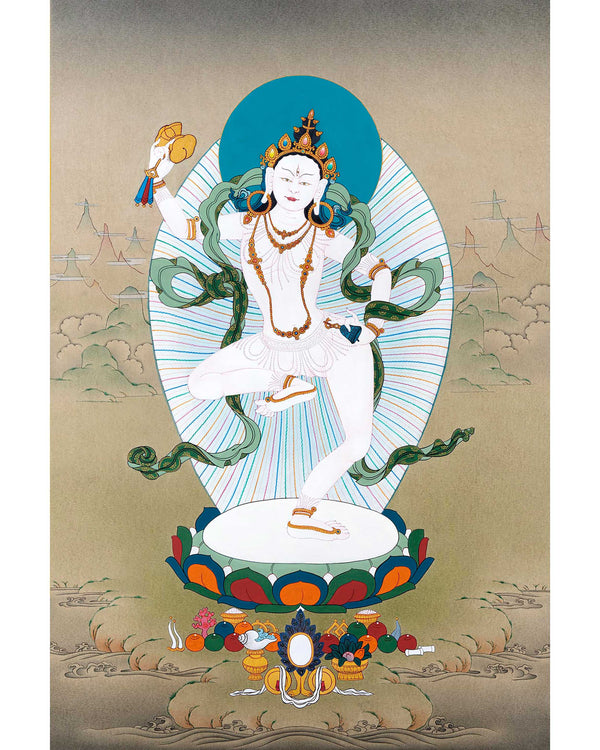 Machig Labdron Chod Buddhist Painting Thangka
