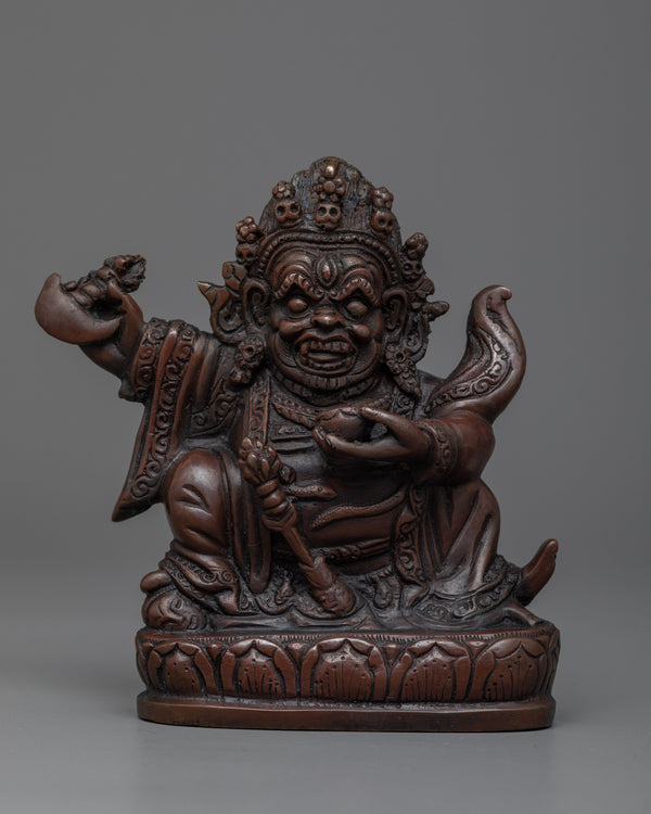 Embrace The Fierce Protection of Mahakala Bernagchen |  Powerful Buddhist Statue
