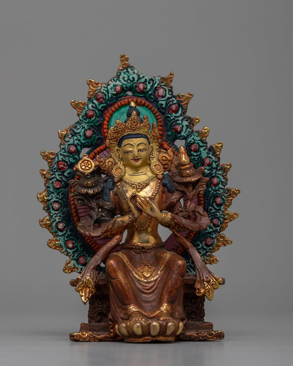 Copper Statue of Maitreya Buddha