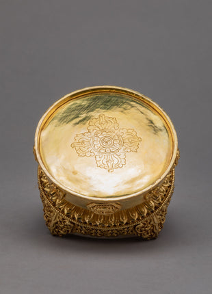Gold Plated Mandala Set | Rice Offering Set | Buddhist Ritual Items