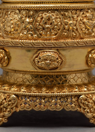 Gold Plated Mandala Set | Rice Offering Set | Buddhist Ritual Items