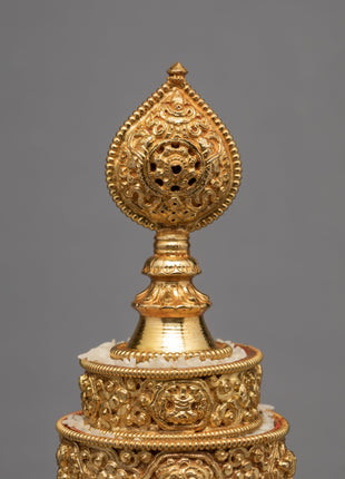 Gold Plated Mandala Set | Rice Offering Set | Buddhist Ritual Items