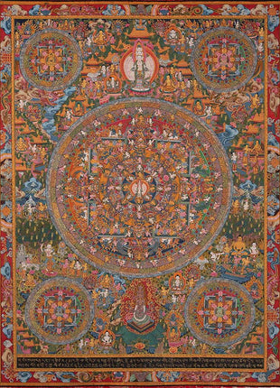 Mandala1000 Armed Lokeshvara | Buddhist Wall Hanging Mandala