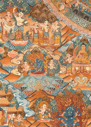 Mandala Print | Digital Thangka Printing | Religious Wall Decoration