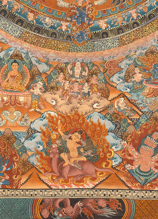 Mandala Print | Digital Thangka Printing | Religious Wall Decoration