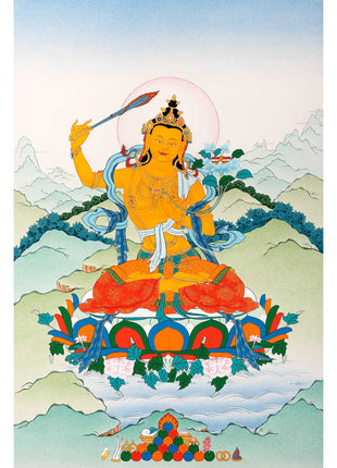 Bodhisattva Manjushri Thangka