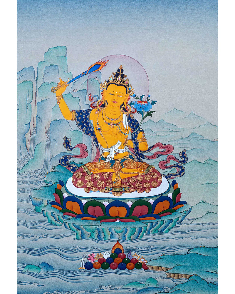 Tibetan Manjushri Thangka
