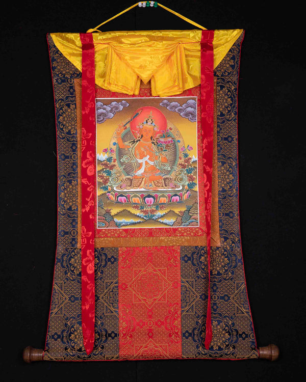 Manjushri Bodhisattva Thangka