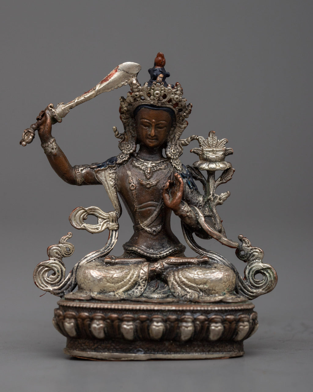 Machine Deity Wisdom Machine Made Manjushri Statue | Spiritual Guide Deity known for