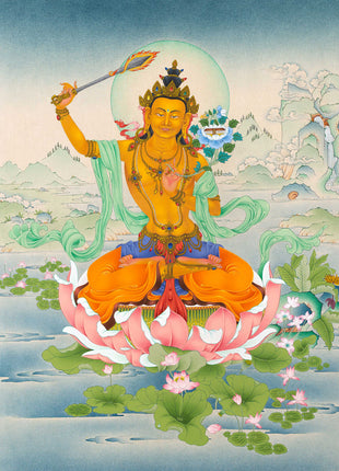 Manjushri Thangka Buddhist Art