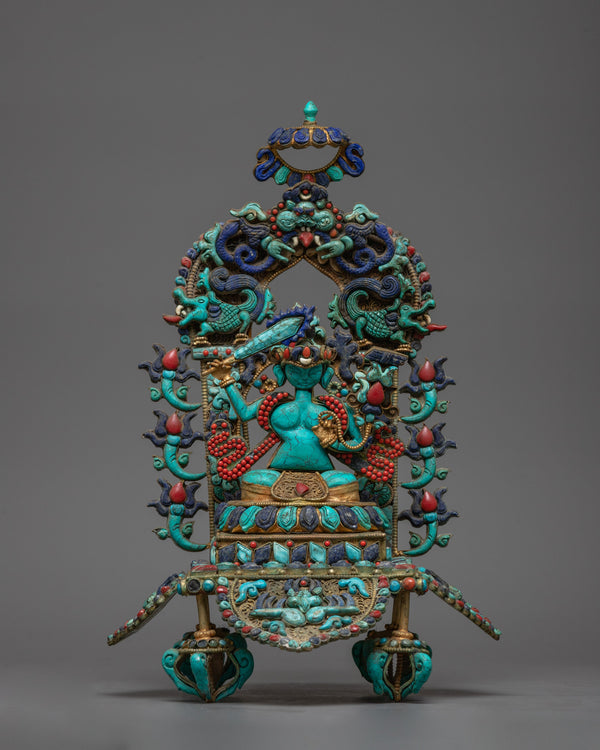 Turquoise Manjushri Statue