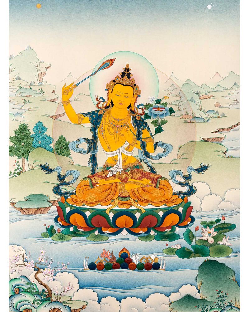 Manjushri Meditaion Thangka