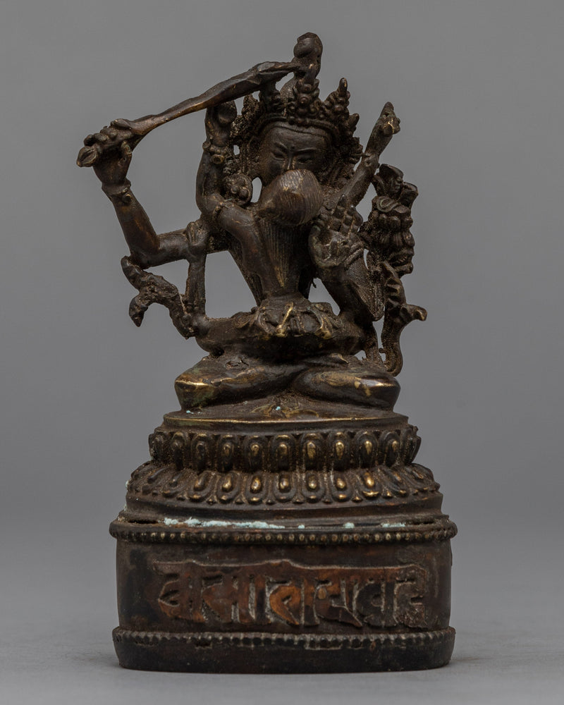 Manjushri Consort Oxidized Statue