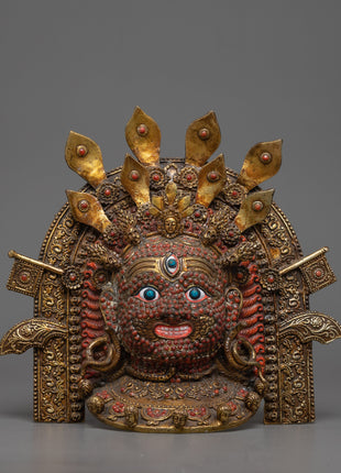 Buddhist Mahakala Mask Wall Hanging 