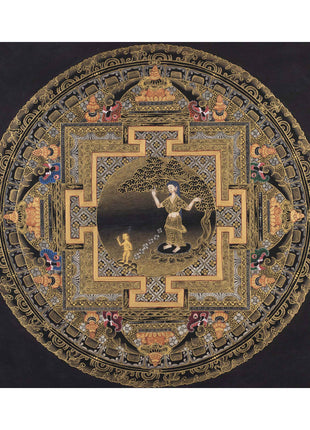 Mayadevi Wall Handing Mandala Thangka | Original Tibetan Painting
