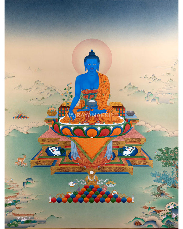 Medicine Buddha Thangka Print