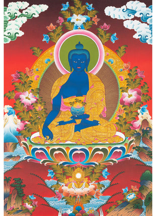 Medicine Buddha Thangka | Healing Buddha