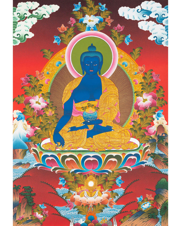 Medicine Buddha Thangka | Healing Buddha