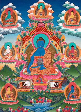 Medicine Buddha Thangka | Gift For Buddhist