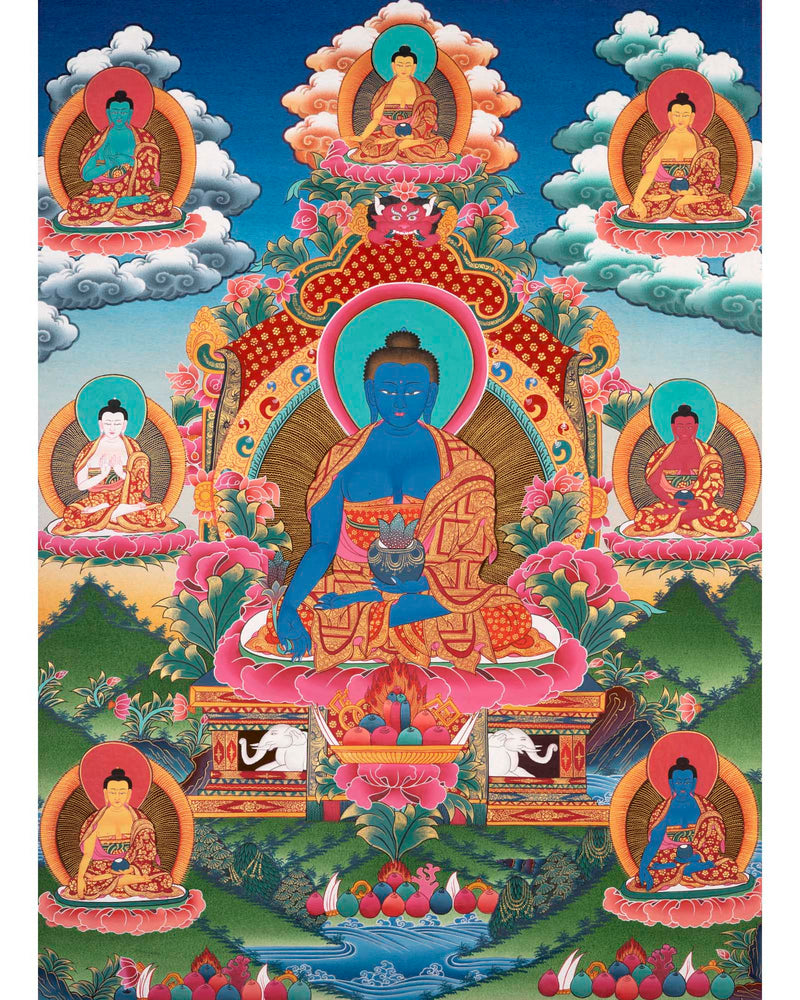 Medicine Buddha Thangka | Gift For Buddhist