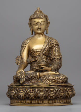 Healing Buddha Mantra Practice Statue