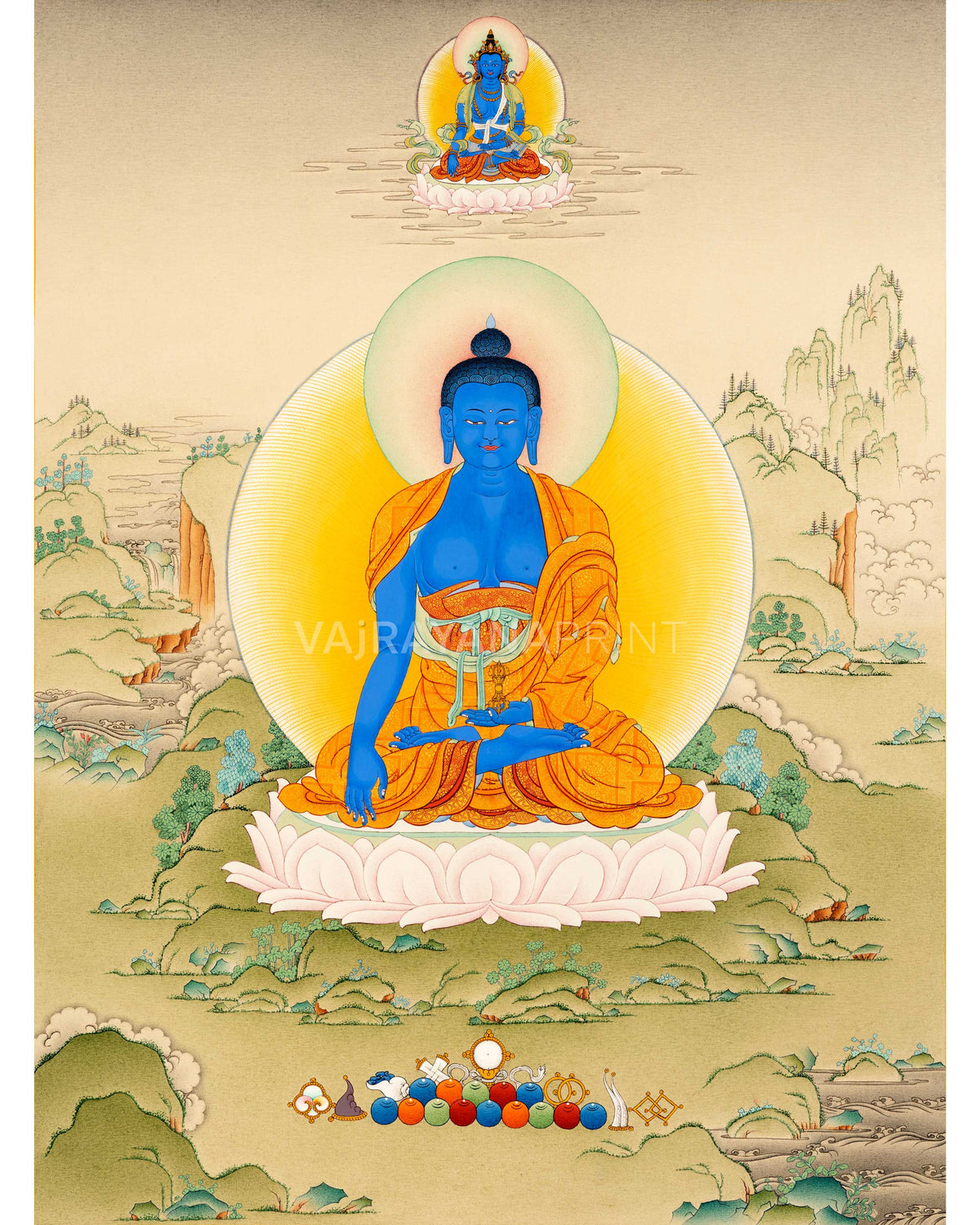 Antique Buddha art print, Bodhisattva of Moon Radiance, Buddhist art, Zen  Buddhism, Eastern art, Asian art, Japanese art, Meditation art