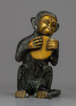 Brass Monkey Statue