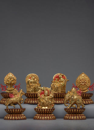 King Queen Statue Set