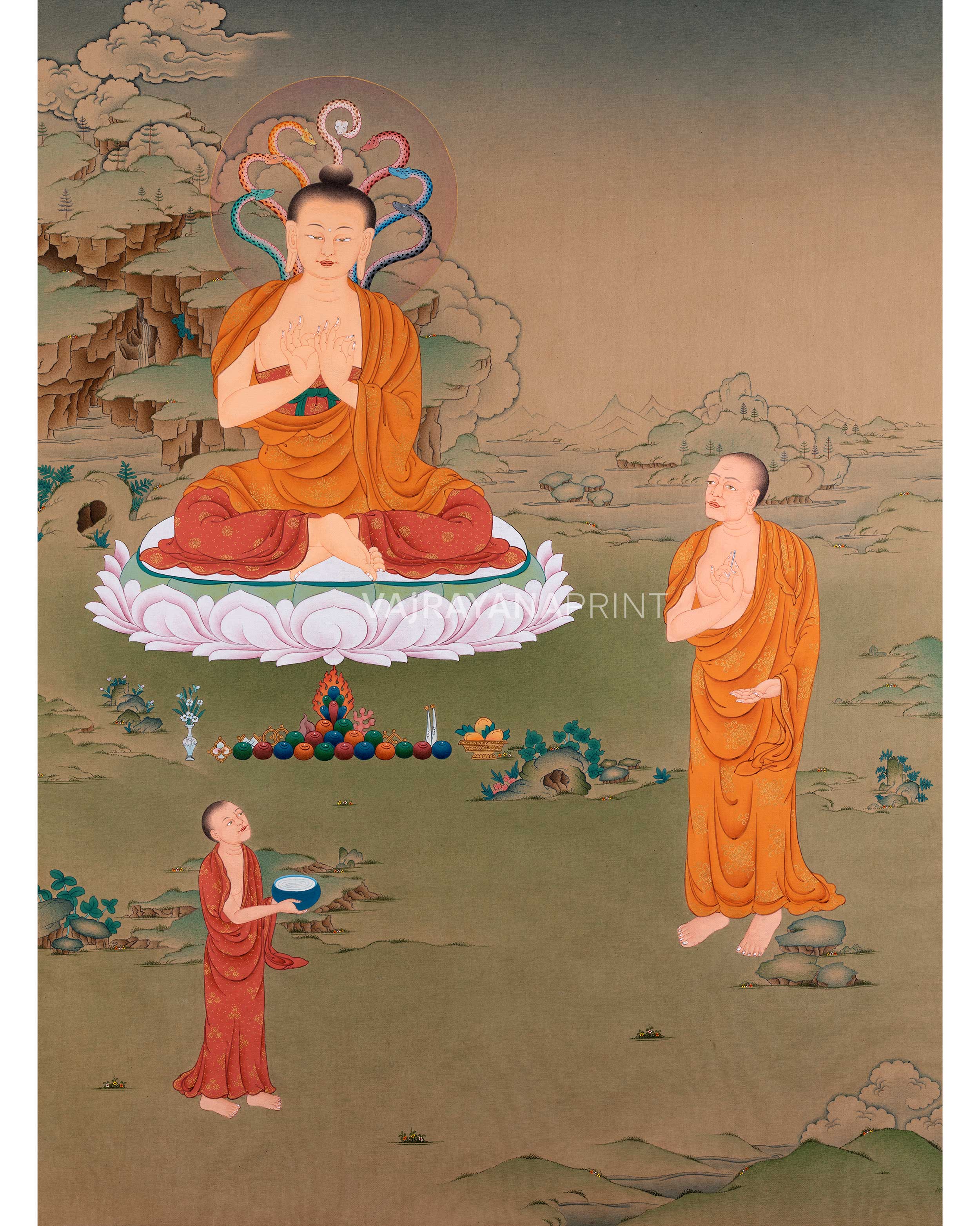 Arya Nagarjuna, Aryadeva Thangka