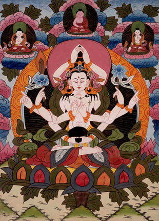 Namsangiti Thangka | Manjushree | Meditation Canvas Art