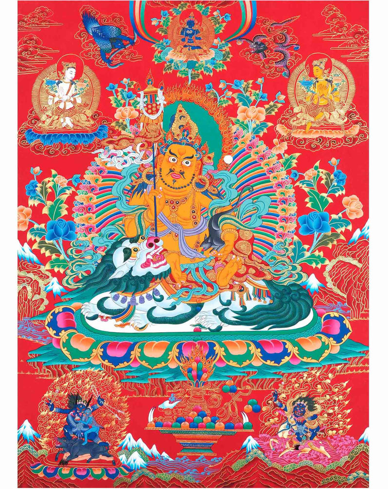 Namtose Thangka | Original Hand Painted Wealth Deity