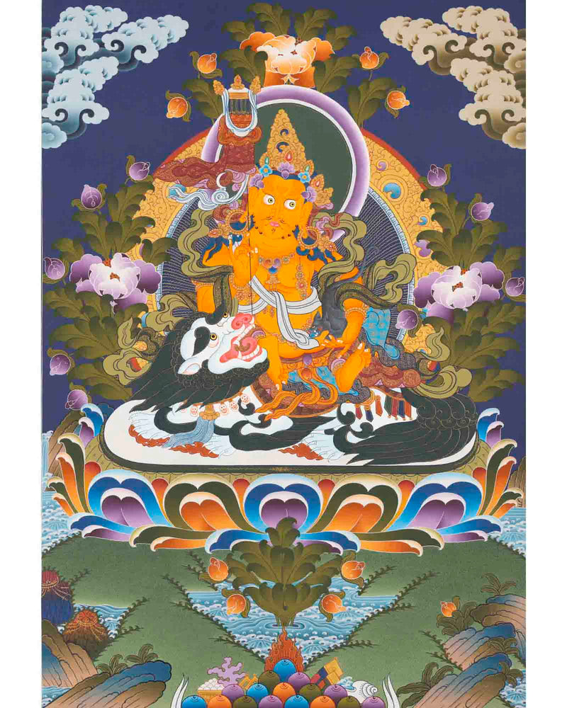 Namtose Thangka | Wealth Deity | Religious Wall Decors