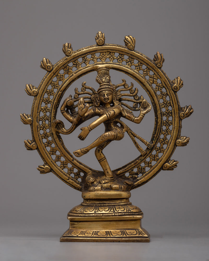 Handcrafted Brass Nataraja Statue | Embodiment of Cosmic Dance