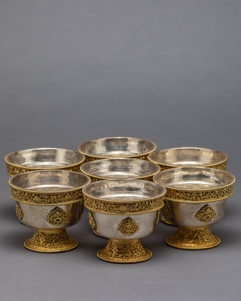 Buddhist Offering Bowls | Seven Offerings | Traditional Practice