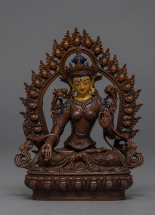 Boddhisattva Home Decor Statue Set | Gold Gilded Bodhisattva Statue