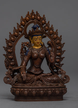 Mini White Tara Statue | Buddhist Deity White Tara Statue